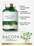 Carlyle Bacopa Monnieri Capsules, Gluten Free 180ct