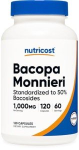 Nutricost Bacopa Monnieri 1,000mg - 120 Capsules
