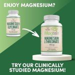 High Absorption Vegan Magnesium Glycinate 400mg Capsules