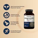 Magnesium Glycinate 500mg Capsules - 240 Count
