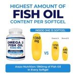 Wild Caught Omega 3 Fish Oil - 120 Softgels