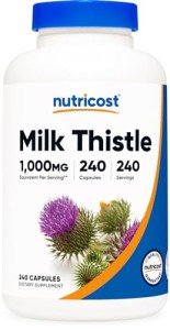 Nutricost Milk Thistle 1,000mg, 240 Vegan Capsules