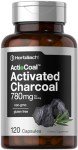 Activated Charcoal Capsules - 120 Non-GMO Pills