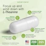 Nature's Trove L-Theanine 200mg - 365 Capsules