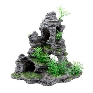 Mountain View Stone Aquarium Ornament for Fish Tanks