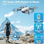 2K HD GPS Foldable Camera Drone for Adults