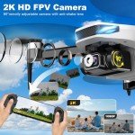 2K HD GPS Foldable Camera Drone for Adults