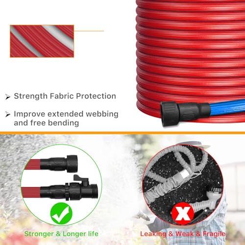 75 FT Pliable Garden Hose with 3/4" Fittings