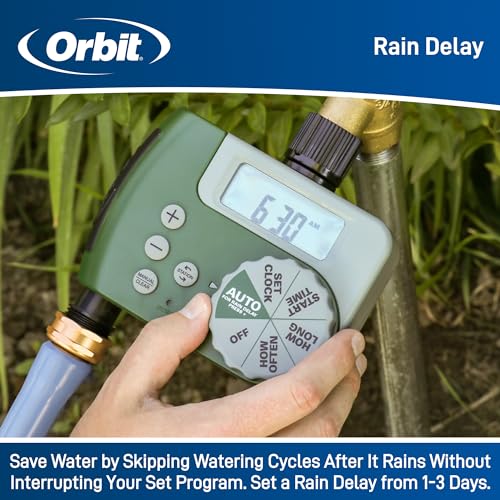 Orbit Digital Hose Faucet Timer with 2 Outlets