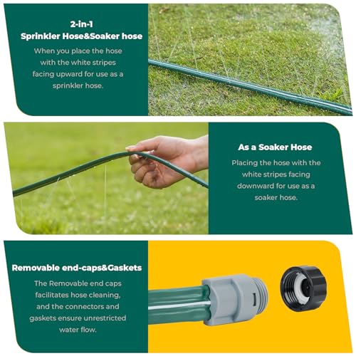 75ft Drip Soaker Hose for Garden Watering