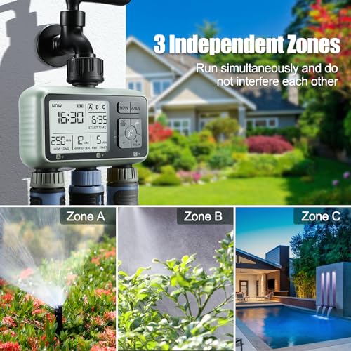 CROSOFMI Programmable Watering Timer for Lawns
