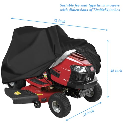 KISEER Waterproof Lawn Mower Cover - Heavy Duty