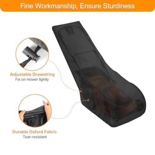 Universal Fit Waterproof Lawn Mower Cover for Outdoor Protection