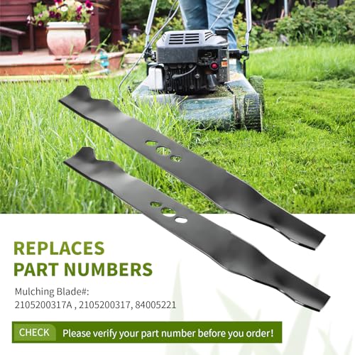 Fourtry Replacement 21" Mower Blades, Compatible with Murray