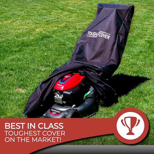 Universal Fit Heavy Duty Lawn Mower Cover, Black