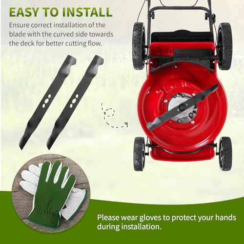 Fourtry Replacement 21" Mower Blades, Compatible with Murray
