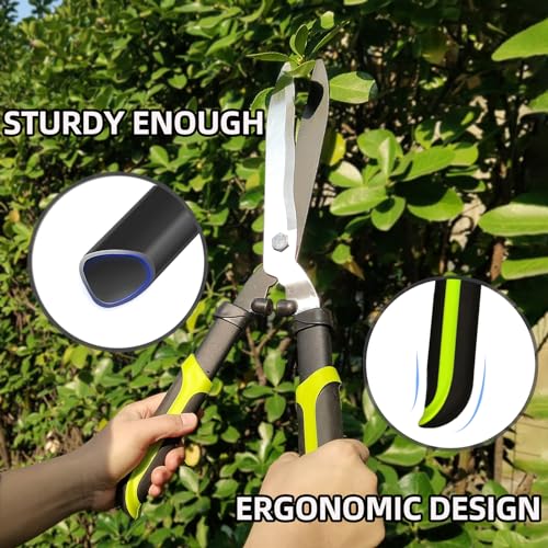 YRTSH 19" Hedge Clippers with Sharp Wavy Blades