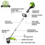 Greenworks 80V Cordless Mower, Trimmer & Blower Combo