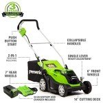 Greenworks 40V Cordless 14" Push Lawn Mower