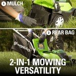 Greenworks 40V Cordless 14" Push Lawn Mower