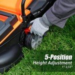 LawnMaster Cordless 13-Inch Lawn Mower with Battery