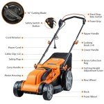 LawnMaster 16-Inch Electric Mower 12AMP