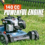 SENIX 21-Inch Gas Push Lawn Mower with Briggs Engine