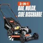 SENIX 21-Inch Gas Push Lawn Mower with Briggs Engine