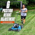 SENIX 21-Inch Gas Push Lawn Mower with Briggs Engine