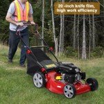 Self-Propelled Gas Push Lawn Mower with Big Wheels