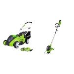 Greenworks 40V 16" Cordless Lawn Mower & Trimmer