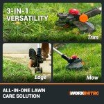 Worx Nitro 20V Cordless 3-in-1 Lawn Trimmer