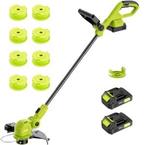 JAGROM 12" 20V Cordless String Trimmer & Lawn Edger