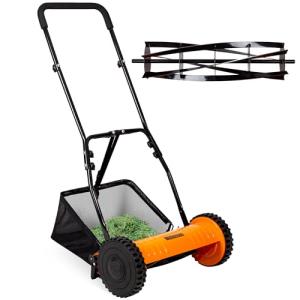 Walensee 16-Inch Push Reel Lawn Mower with Catcher