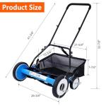 Thctvous 20" Manual Push Reel Lawn Mower