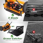 Walensee 16-Inch Push Reel Lawn Mower with Catcher