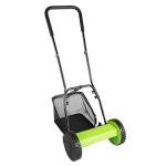 11.81inch 5-Blade Manual Lawn Mower, 0.47-1.77 inches Adjustable Height Push Walk Behind Reel Lawn Mower, Quiet Grass Cutter for Garden, Yard, Factory Greenings, Meadow Forests