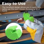 TOSRWGLL SK-2 Lawn Mower Hand Sharpener Compatible with Earthwise Reel Mowers,Push Mower Blade Sharpener Fits Wide Range of Manual Reel Mower