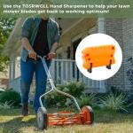 TOSRWGLL SK-2 Reel Mower Sharpening Kit Compatible with Earthwise Mowers,Manual Push Mower Blade Sharpener Tool Fits Wide Range of Reel Mower