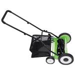 16-Inch Manual Reel Lawn Mower with Grass Catcher