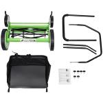 16-Inch Manual Reel Lawn Mower with Grass Catcher