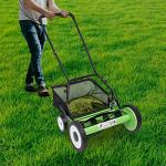16-Inch Manual Reel Lawn Mower with Grass Catcher