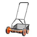 VEVOR 18-Inch Manual Push Reel Lawn Mower