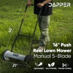 16" Push Reel Manual Lawn Mower with Adjustable Height