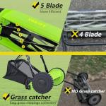 EAGWON 14-Inch Manual Push Reel Lawn Mower