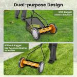 Goplus 14-Inch Manual Walking Lawn Mower