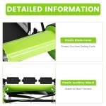 12-Inch Adjustable Height Manual Lawn Mower