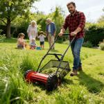 14-Inch Cordless Push Reel Lawn Mower