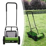12-Inch Manual Push Lawn Mower with Grass Catcher