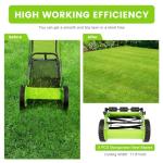 12-Inch Manual Push Lawn Mower with Grass Catcher